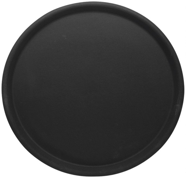 Contacto Tablett rund, 38 cm, schwarz