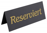 Contacto Aufsteller RESERVIERT, schwarz Contacto Aufsteller RESERVIERT, schwarz