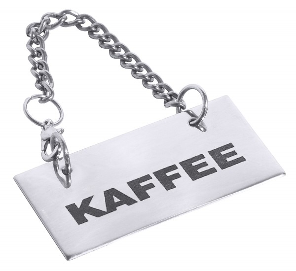 Contacto Schild für Kannen: KAFFEE