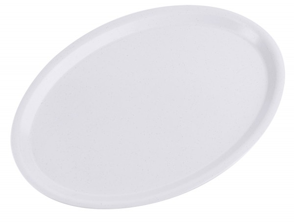 Contacto Tablett, oval 29 cm, lichtgrau