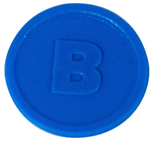 Contacto Biermarke, blau, 100 Stück
